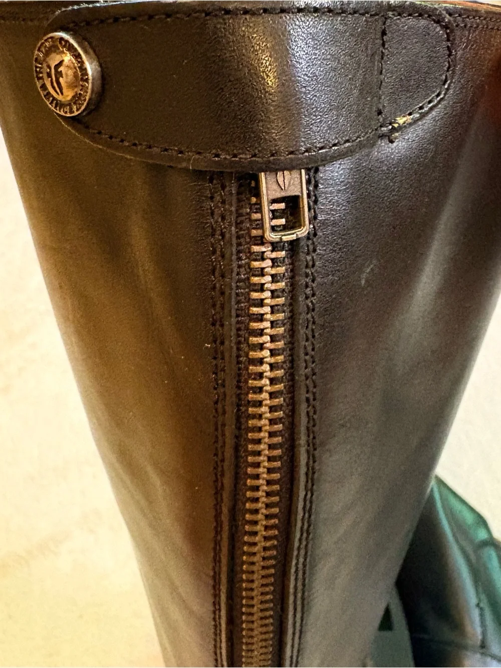 Frye Melissa 3471368 Black Leather Knee High Classic Riding Boots Sz 10